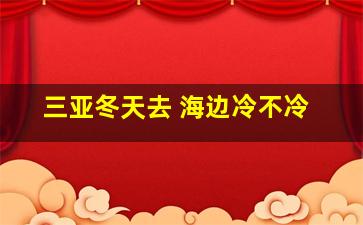 三亚冬天去 海边冷不冷